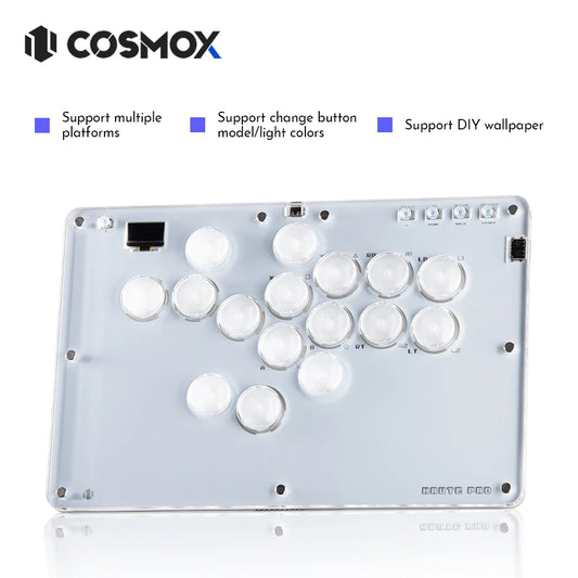 Haute42- COSMOX Anniversary Mini Hitbox Leverless Controller For PC/ PS4/PS5 Switch Arcade Joystick Fighting Stick Controller