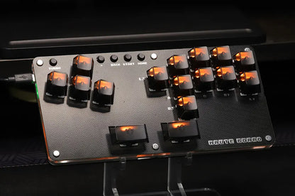Haute42- COSMOX Mini Stickless Arcade Controller Fightstick Hitbox for PC /Ps3/ Ps4 /Switch arcade joystick fight sticks ps4