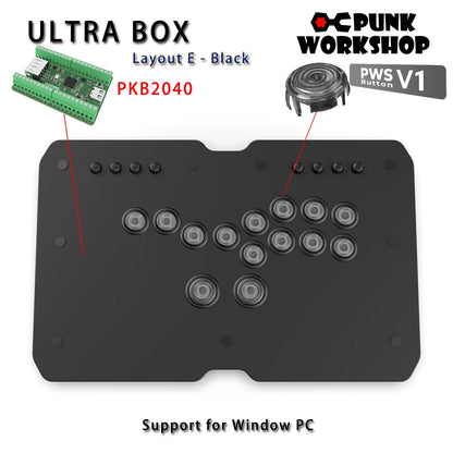 Punk Workshop Mini HitBox SOCD Fighting Stick