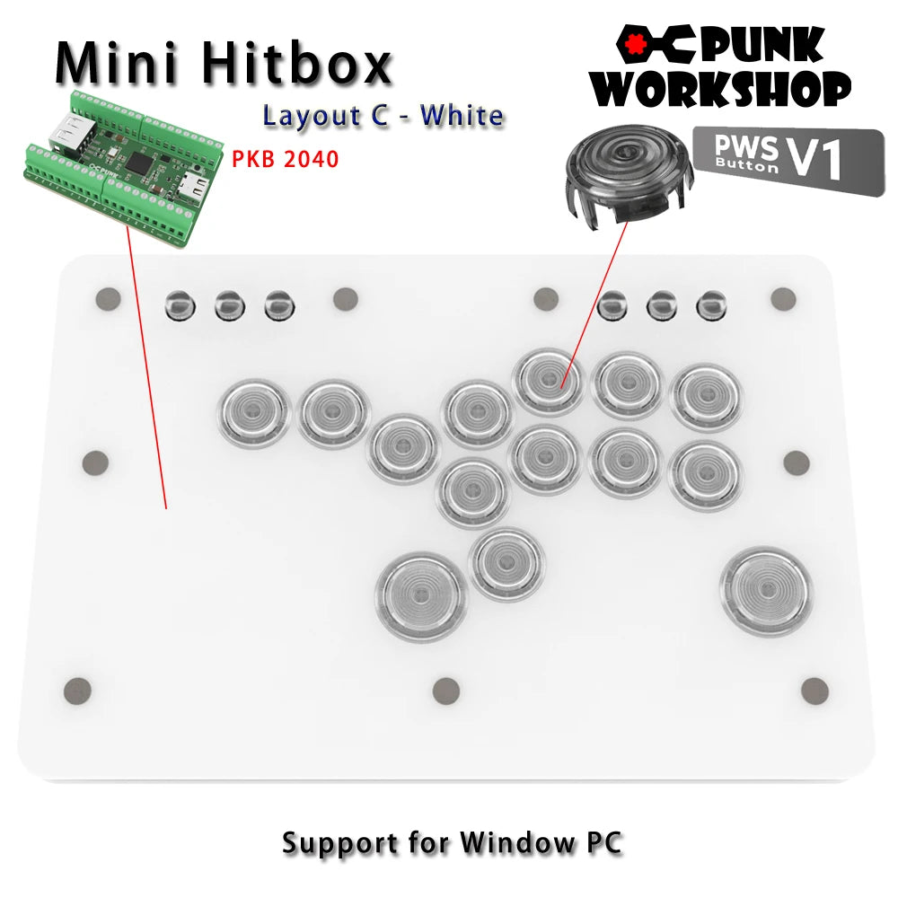 Punk Workshop Mini HitBox SOCD Fighting Stick