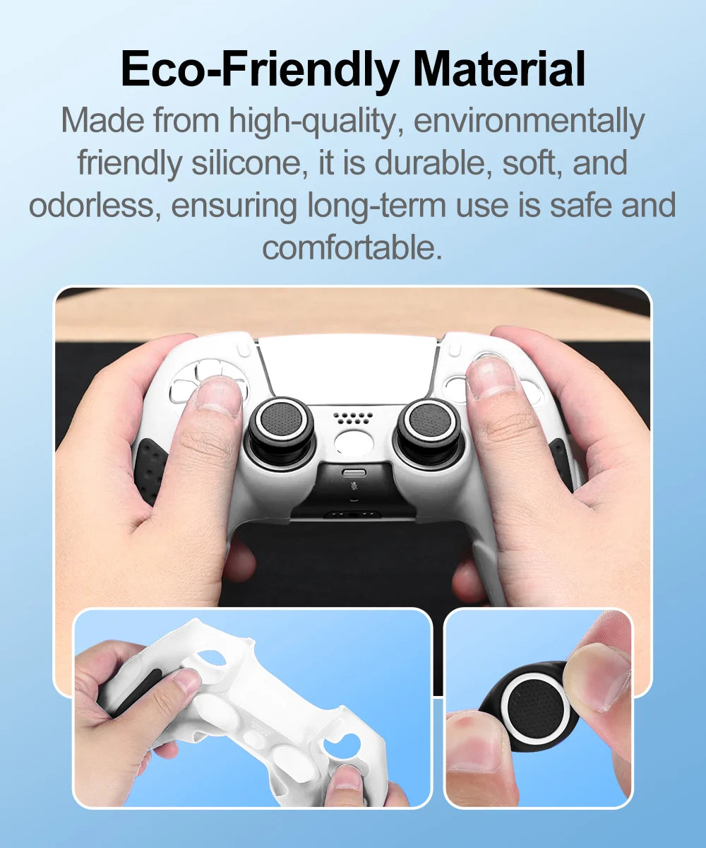 Silicone Cover for PS5 Controller Accessories IINE Protective Case Kit Anti-slip Freemove Comfortable Grip Simple Installation