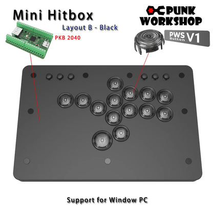 Punk Workshop Mini HitBox SOCD Fighting Stick