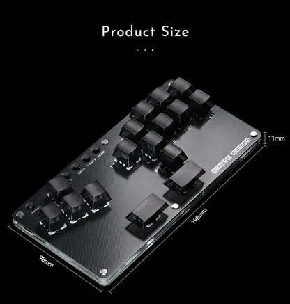 Haute42- COSMOX Mini Stickless Arcade Controller Fightstick Hitbox for PC /Ps3/ Ps4 /Switch arcade joystick fight sticks ps4
