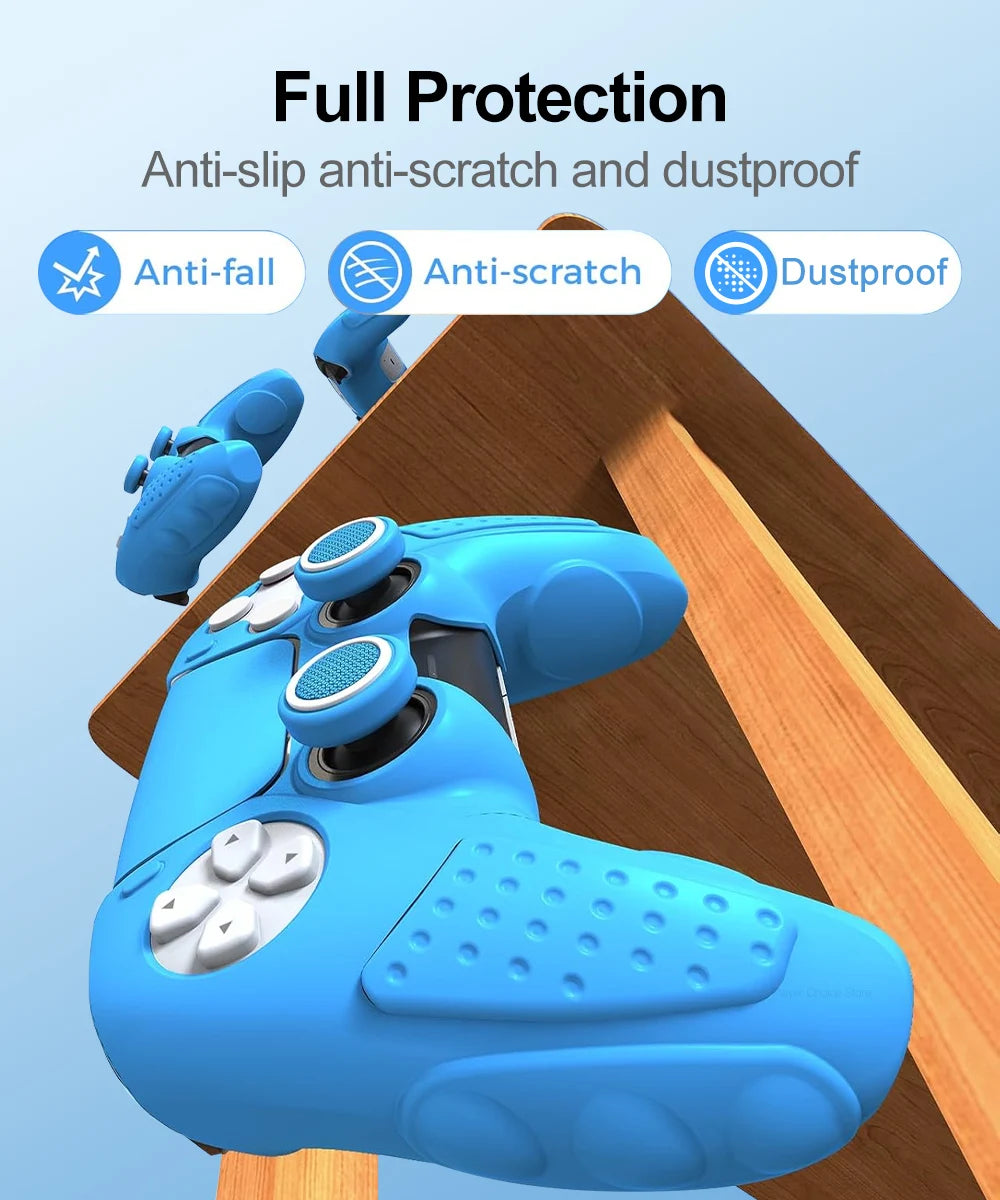 Silicone Cover for PS5 Controller Accessories IINE Protective Case Kit Anti-slip Freemove Comfortable Grip Simple Installation