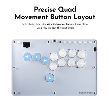 Haute42- COSMOX Anniversary Mini Hitbox Leverless Controller For PC/ PS4/PS5 Switch Arcade Joystick Fighting Stick Controller