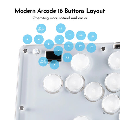 Haute42- COSMOX Anniversary Mini Hitbox Leverless Controller For PC/ PS4/PS5 Switch Arcade Joystick Fighting Stick Controller