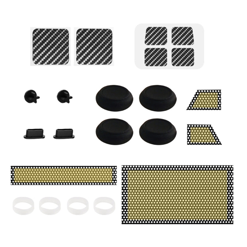 26 in 1 Gaming Accessories Set Host Protections Kit Including Dust Filters & Button Trackpad Stickers for Steam Deck
