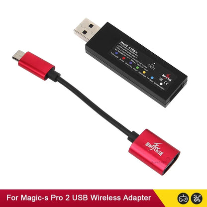 NEW For Mayflash Magic S Pro 2 USB Wireless Controller Joypad for Switch Pro / Fight Stick Gamepad Adapter for Xbox Series X/S
