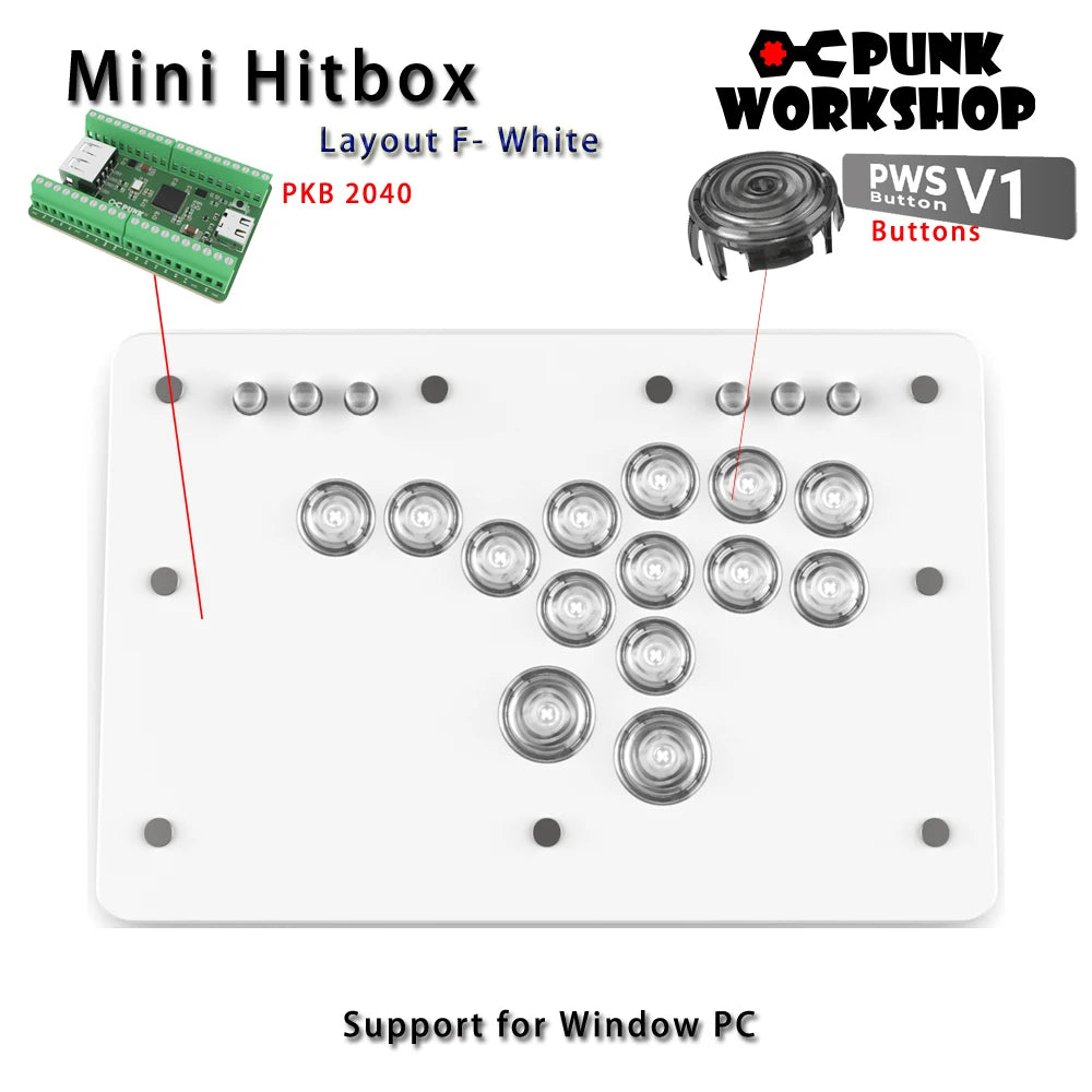 Punk Workshop Mini HitBox SOCD Fighting Stick