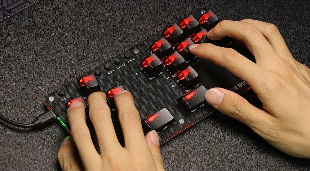 Haute42- COSMOX Mini Stickless Arcade Controller Fightstick Hitbox for PC /Ps3/ Ps4 /Switch arcade joystick fight sticks ps4