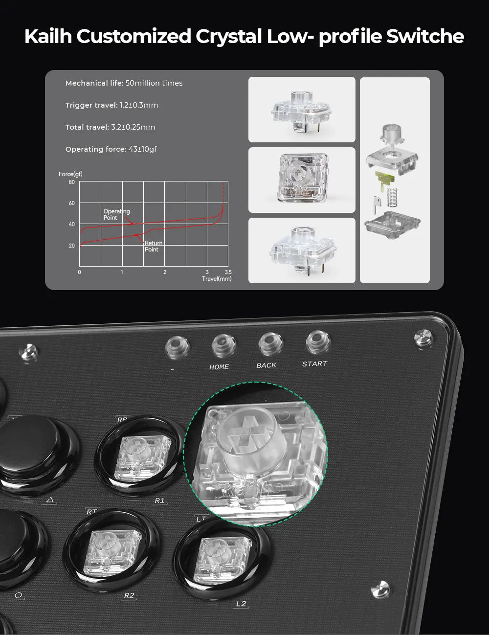 Haute42 U16 Leverless FightStick