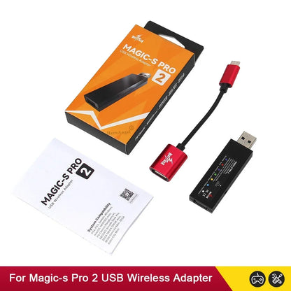 NEW For Mayflash Magic S Pro 2 USB Wireless Controller Joypad for Switch Pro / Fight Stick Gamepad Adapter for Xbox Series X/S