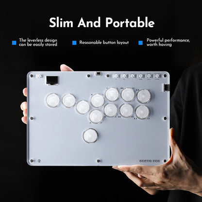 Haute42- COSMOX Anniversary Mini Hitbox Leverless Controller For PC/ PS4/PS5 Switch Arcade Joystick Fighting Stick Controller