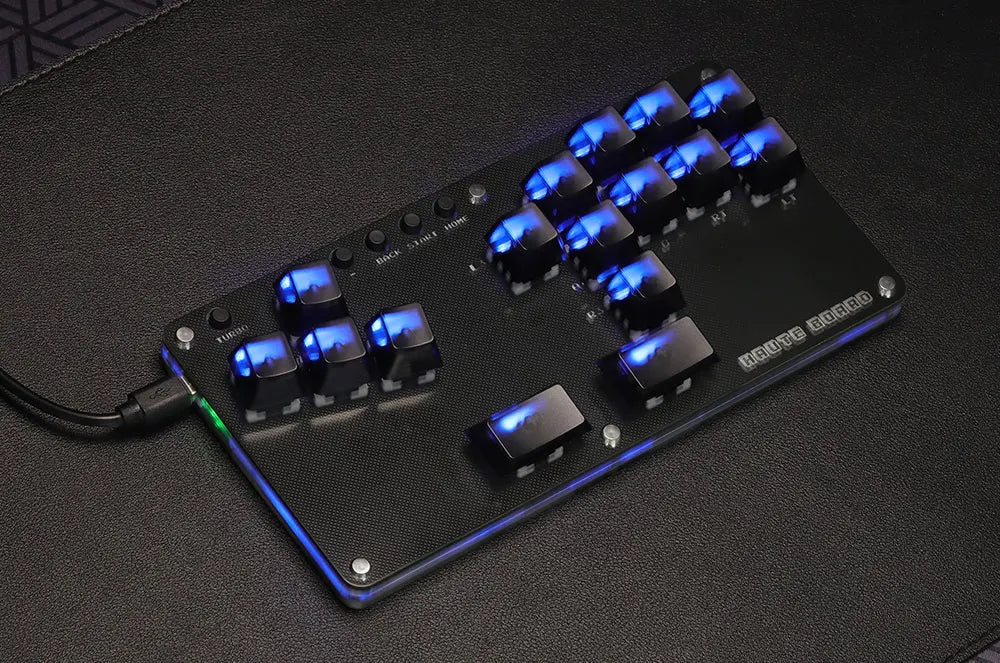 Haute42- COSMOX Mini Stickless Arcade Controller Fightstick Hitbox for PC /Ps3/ Ps4 /Switch arcade joystick fight sticks ps4