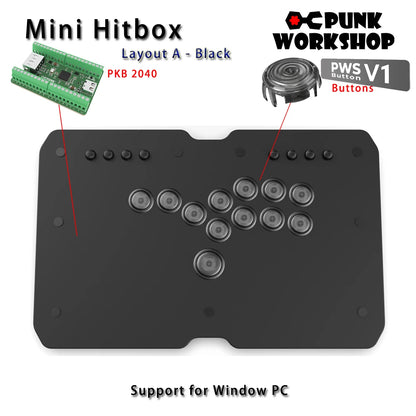 Punk Workshop Mini HitBox SOCD Fighting Stick