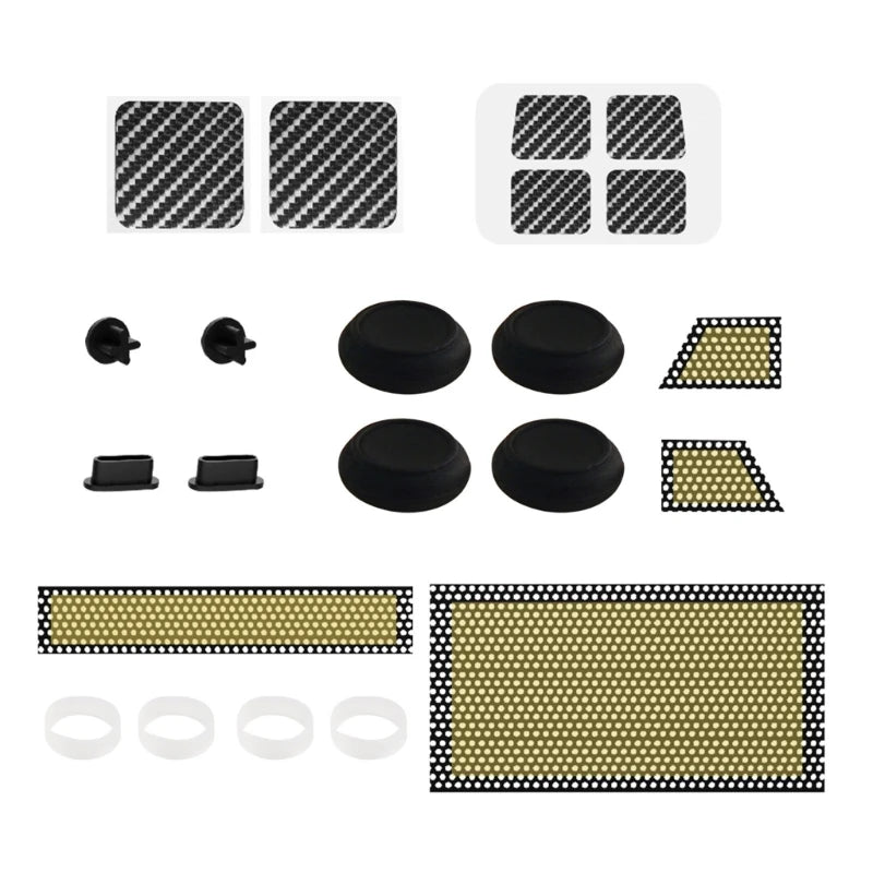 26 in 1 Gaming Accessories Set Host Protections Kit Including Dust Filters & Button Trackpad Stickers for Steam Deck
