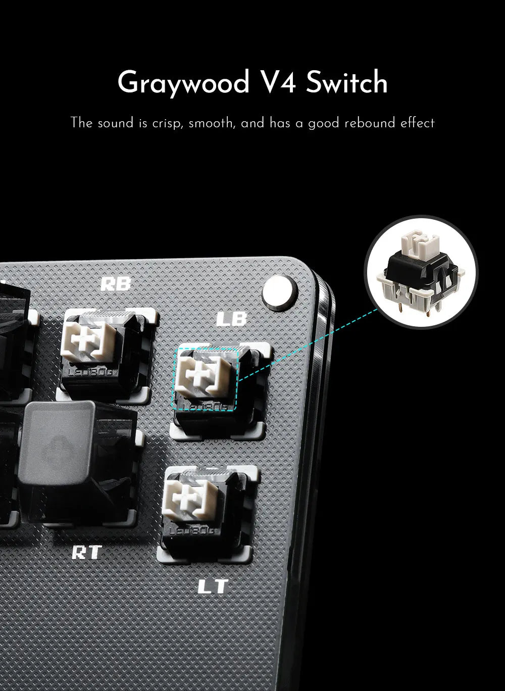 Haute42- COSMOX Mini Stickless Arcade Controller Fightstick Hitbox for PC /Ps3/ Ps4 /Switch arcade joystick fight sticks ps4