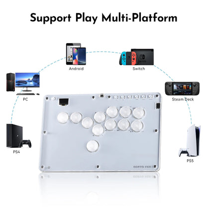 Haute42- COSMOX Anniversary Mini Hitbox Leverless Controller For PC/ PS4/PS5 Switch Arcade Joystick Fighting Stick Controller