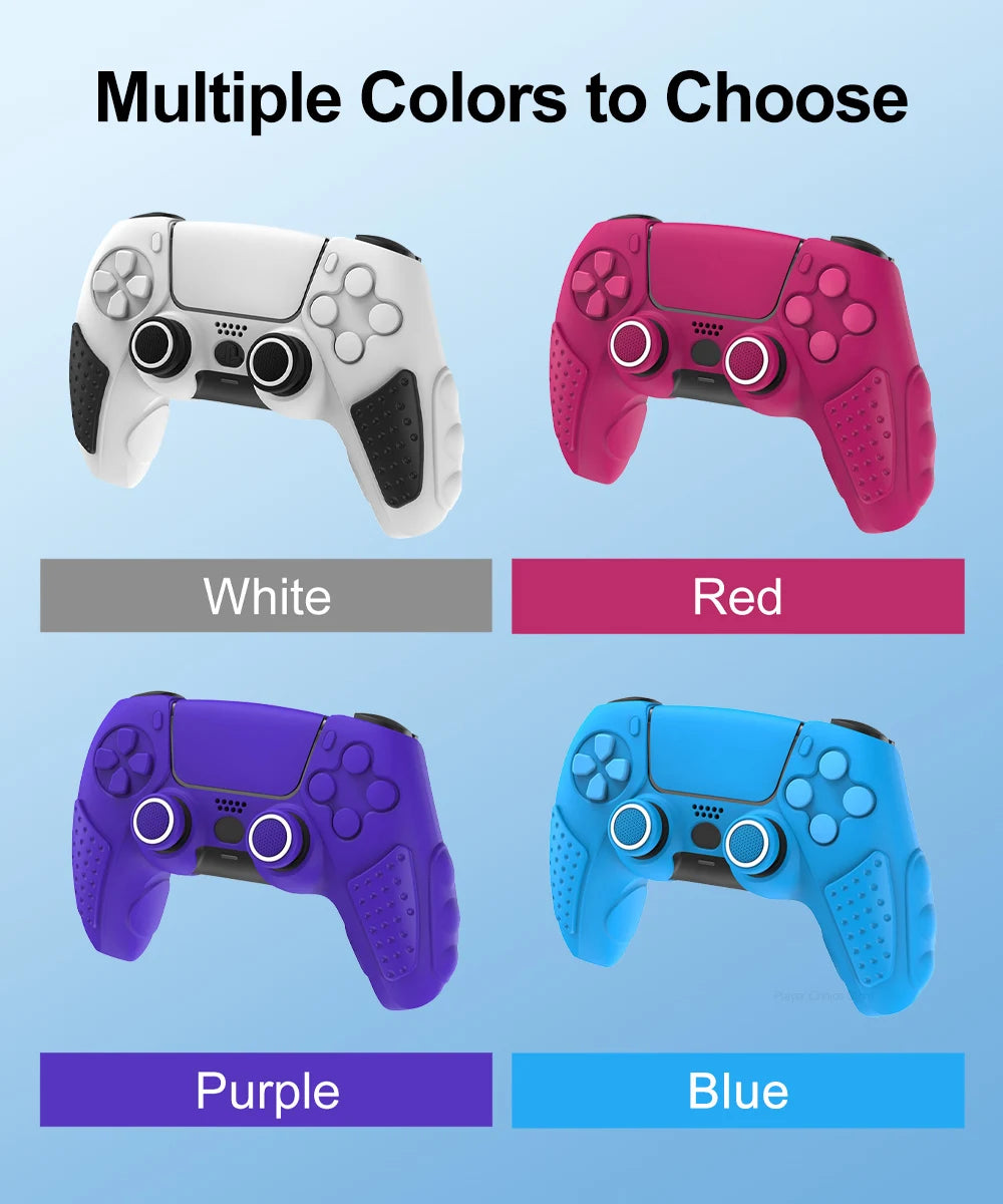 Silicone Cover for PS5 Controller Accessories IINE Protective Case Kit Anti-slip Freemove Comfortable Grip Simple Installation