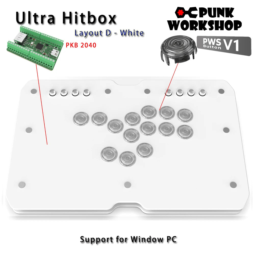 Punk Workshop Mini HitBox SOCD Fighting Stick