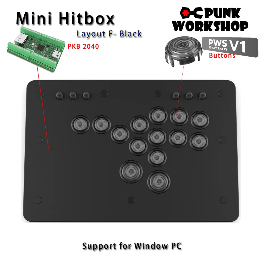 Punk Workshop Mini HitBox SOCD Fighting Stick