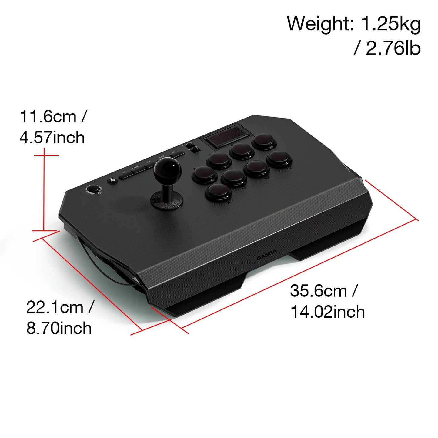 QANBA Drone 2 Arcade Joystick Fighting Stick for PS5 PS4 PC