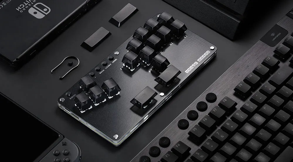 Haute42- COSMOX Mini Stickless Arcade Controller Fightstick Hitbox for PC /Ps3/ Ps4 /Switch arcade joystick fight sticks ps4