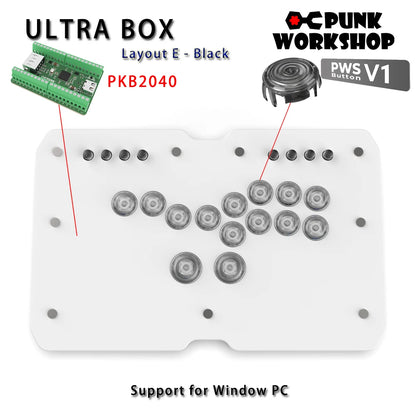 Punk Workshop Mini HitBox SOCD Fighting Stick